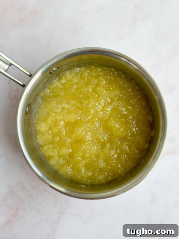 pineapple compote when finished