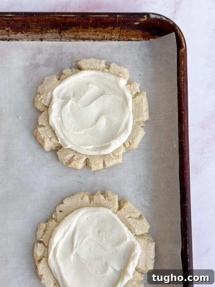 cookie with buttercream