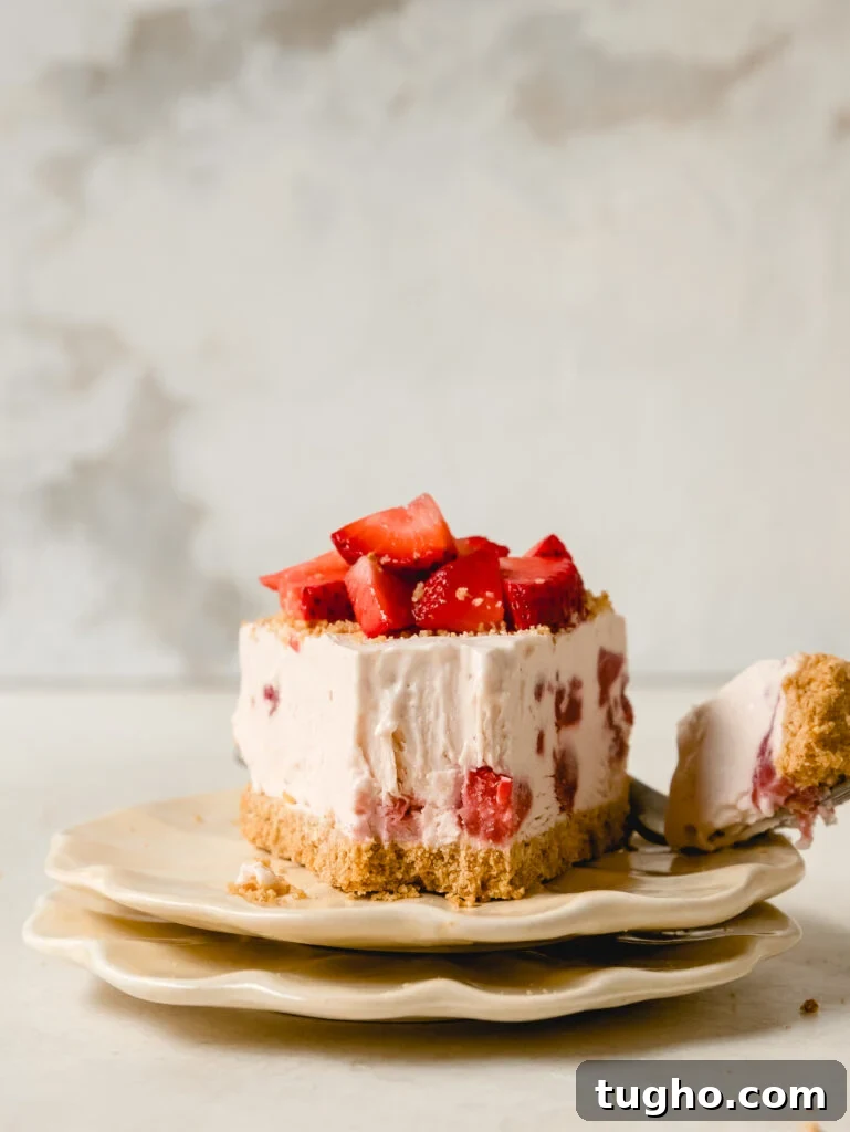 No-Bake Strawberry Pretzel Cheesecake Recipe 11 img 8343 10