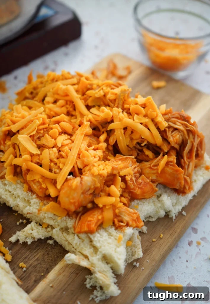 Instant Pot Chicken Sloppy Joe Sliders Recipe 5 shredded chicken on slider buns
