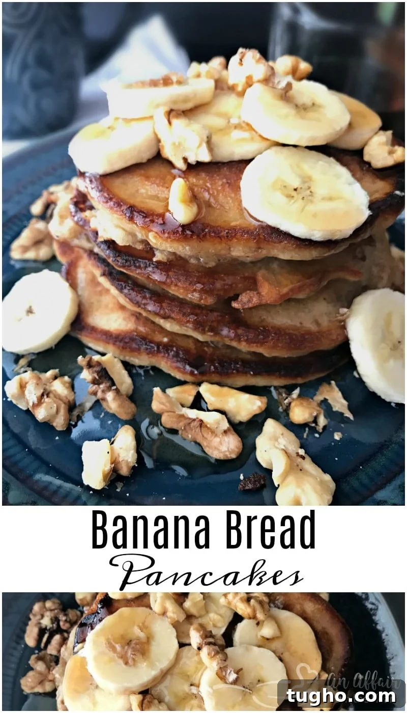 Fluffy Banana Bread Pancakes 3 Banana Bread Pancakes - An Affair from the Heart