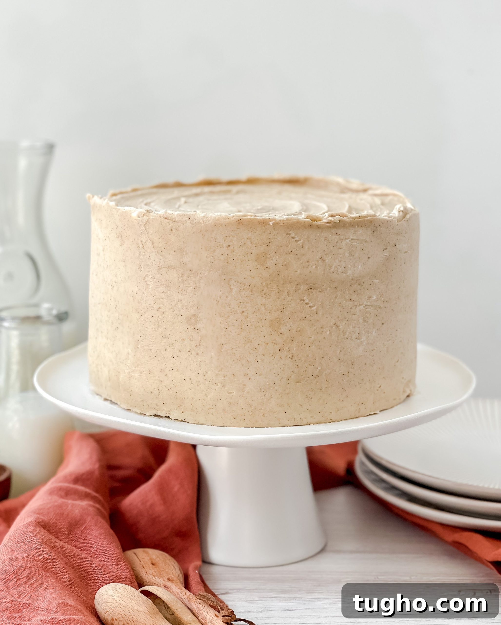 Pumpkin cake layers