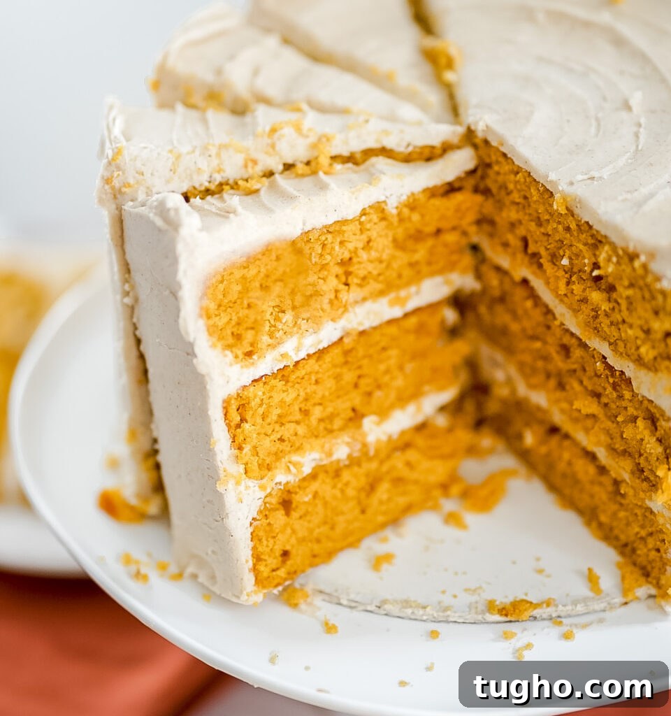 Pumpkin cake layers cooling
